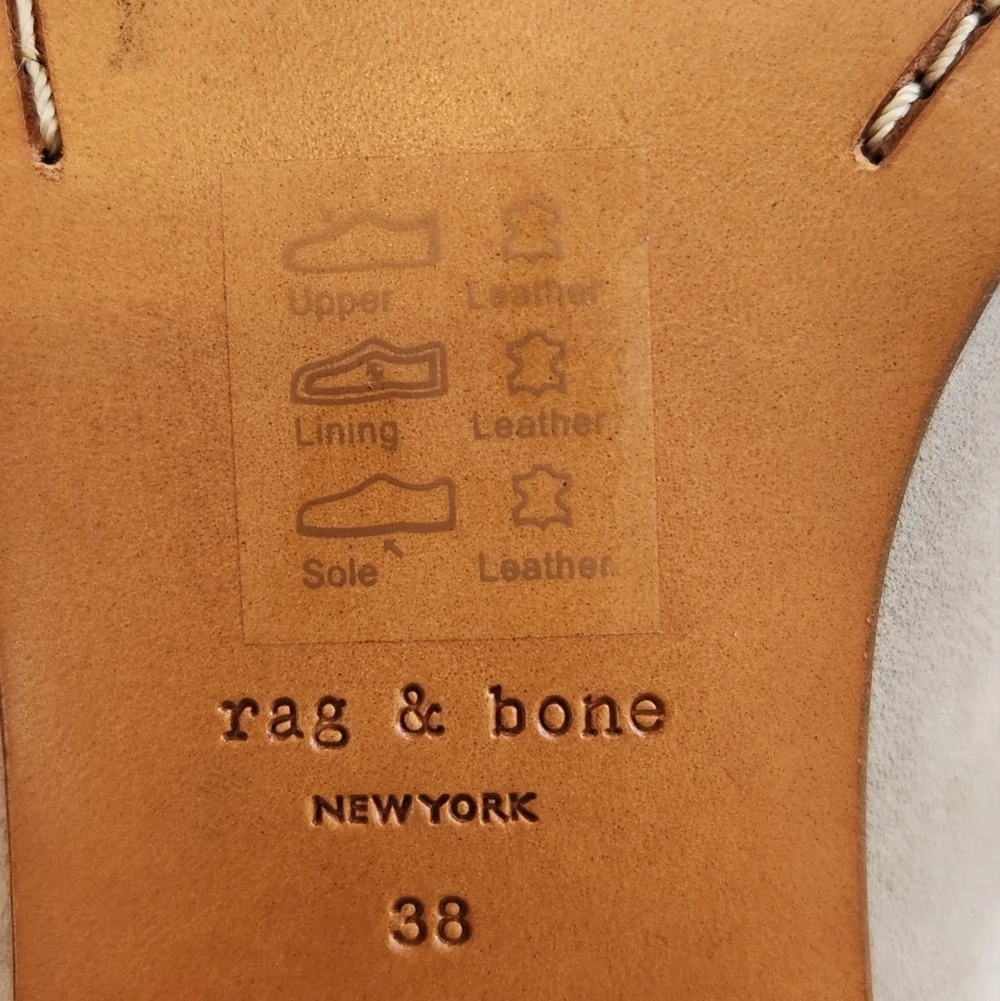 || RAG & BONE || Walker Buckle boot, ice gray  suede, heels, size 38